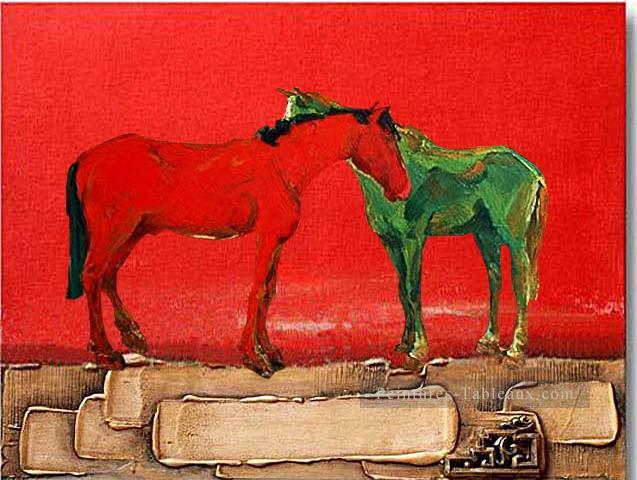 cheval sur peintures épaisses décorative originale Peintures à l'huile